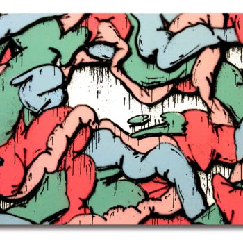 Картина под названием "Diligence n.4" - Mad Rats, Подлинное произведение искусства, Акрил