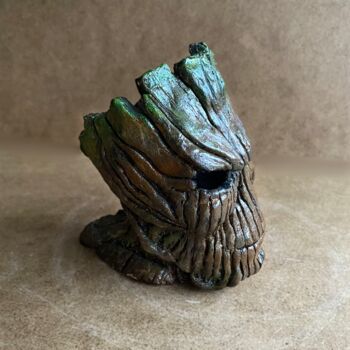 Sculpture titled "Groot" by Thenoktart, Original Artwork, Clay
