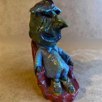 Sculpture titled "Kral Orc" by Thenoktart, Original Artwork, Clay