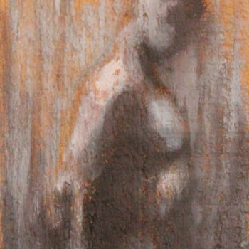 Malerei mit dem Titel "Manwood" von Théo Bernal, Original-Kunstwerk, Öl