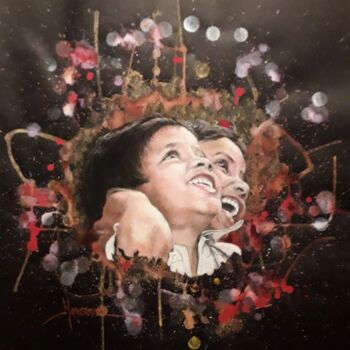 Картина под названием "JOY" - Θεοδωροσ Μαρκοπουλοσ, Подлинное произведение искусства, Пастель