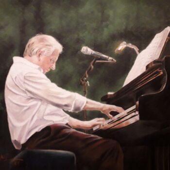 Painting titled "WIM MERTENS" by Theodoros Markopoulos, Original Artwork, Pastel