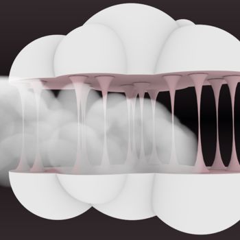Digital Arts titled "white clouds" by Theoxyz, Original Artwork, 3D Modeling