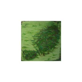 Painting titled "Leaves" by Fauland-Nerat, Original Artwork