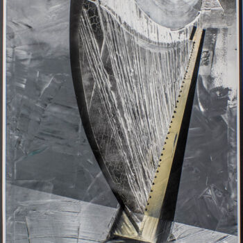 Peinture intitulée "Harp'ange" par Thérèse Barisan, Œuvre d'art originale, Huile