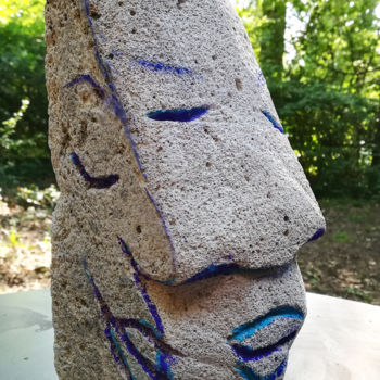 Sculpture titled "Haut relief Tridime…" by Frederic Therisod, Original Artwork