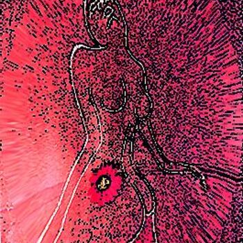 Arts numériques intitulée "clararouge4" par Frederic Therisod, Œuvre d'art originale