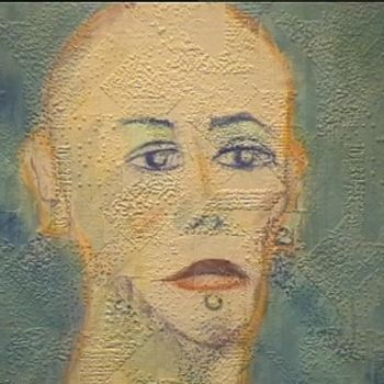 Painting titled "femme chauve" by Frederic Therisod, Original Artwork