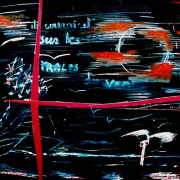 Pittura intitolato "vagues 1" da Frederic Therisod, Opera d'arte originale