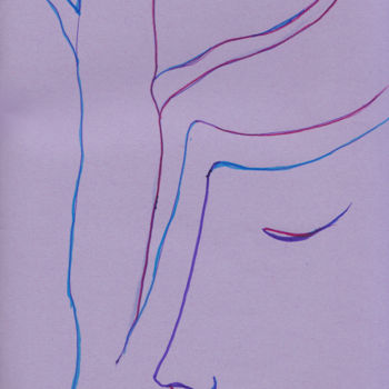 Malarstwo zatytułowany „arbreviolet.jpg” autorstwa Frederic Therisod, Oryginalna praca