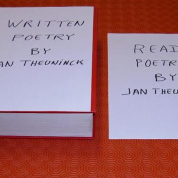 Rzeźba zatytułowany „Written Poetry” autorstwa Jan Theuninck, Oryginalna praca