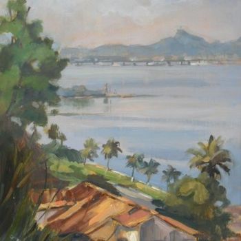 Painting titled "Jardim Guanabara RJ" by Thiago Castro, Original Artwork