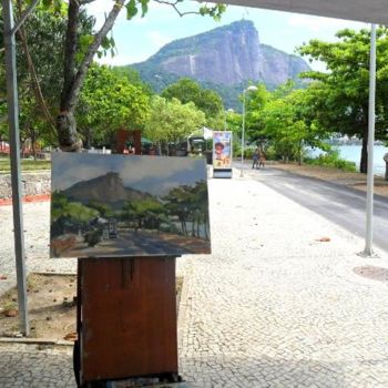 Картина под названием "Lagoa Rodrigo de Fr…" - Thiago Castro, Подлинное произведение искусства