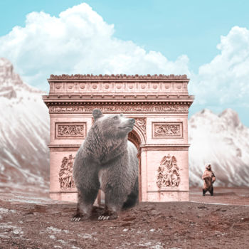 Digital Arts με τίτλο "Arc de Triomphe" από Thiago Pixels, Αυθεντικά έργα τέχνης, Φωτογραφία Μοντάζ