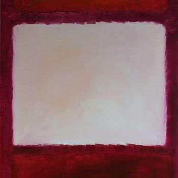 Painting titled "Rosso, bianco e ros…" by Thia Path, Original Artwork, Oil
