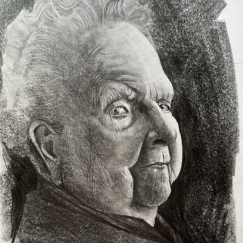 Zeichnungen mit dem Titel "Portrait 18 : Genev…" von Thibault Zuccari, Original-Kunstwerk, Graphit