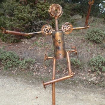 Sculpture titled "danseur" by Gilles Thiercelin, Original Artwork, Metals