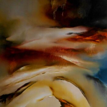 Painting titled "Traces VII 05/08/20…" by Thierry Astier-Dupuy (Adtheo), Original Artwork, Oil