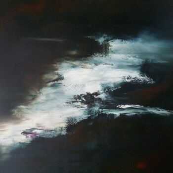 Painting titled "Clarté nocturne" by Thierry Astier-Dupuy (Adtheo), Original Artwork
