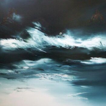 Painting titled "tempête" by Thierry Astier-Dupuy (Adtheo), Original Artwork