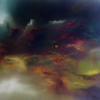 Pittura intitolato "Horizon improbable 2" da Thierry Astier-Dupuy (Adtheo), Opera d'arte originale