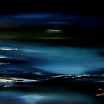 Painting titled "Clarté Nocturne" by Thierry Astier-Dupuy (Adtheo), Original Artwork