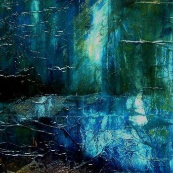 Painting titled "Nuit" by Thierry Astier-Dupuy (Adtheo), Original Artwork