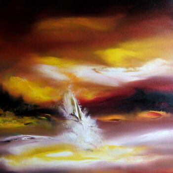 Painting titled "14/02/2014" by Thierry Astier-Dupuy (Adtheo), Original Artwork, Oil