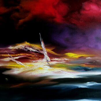 Painting titled "27-02-2014" by Thierry Astier-Dupuy (Adtheo), Original Artwork, Oil