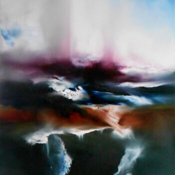 Painting titled "Perturbations 29-07…" by Thierry Astier-Dupuy (Adtheo), Original Artwork, Oil