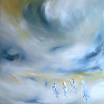 Painting titled "Mouvement  22-12-20…" by Thierry Astier-Dupuy (Adtheo), Original Artwork, Oil