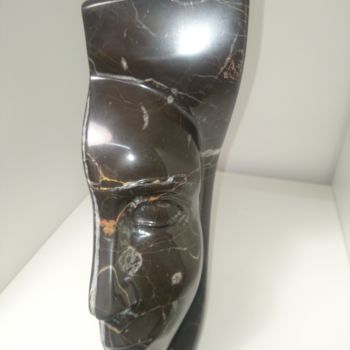 Sculpture titled "NOIR" by Thierry Auneau, Original Artwork, Stone