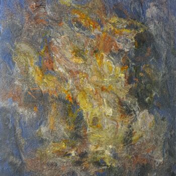 Painting titled "Merveille cosmique" by Thierry Blanc (T3L), Original Artwork, Enamel