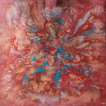 Painting titled "Explosion" by Thierry Blanc (T3L), Original Artwork, Enamel