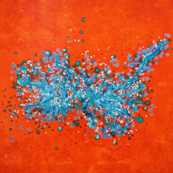 Peinture intitulée "Supernova" par Thierry Blanc (T3L), Œuvre d'art originale, Émail
