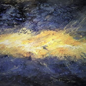 Painting titled "Grand Nuage de Mage…" by Thierry Blanc (T3L), Original Artwork, Enamel