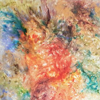 Peinture intitulée "washed rainbow" par Thierry Blanc (T3L), Œuvre d'art originale, Peinture vitrail