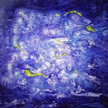 Malerei mit dem Titel "Fukushima waters" von Thierry Blanc (T3L), Original-Kunstwerk, Emaille