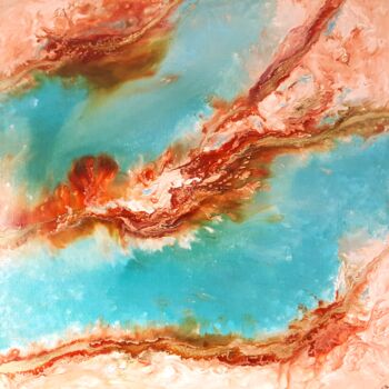 Schilderij getiteld "Aquarius" door Thierry Blanc (T3L), Origineel Kunstwerk, Acryl