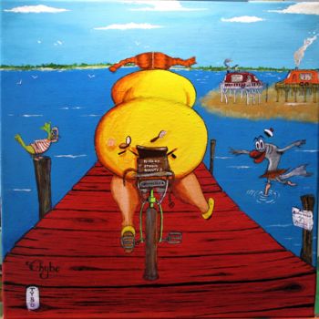 Peinture intitulée "Les carabanes tchan…" par Thibo, Œuvre d'art originale, Acrylique