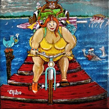 Peinture intitulée "Le retour du Bassin" par Thibo, Œuvre d'art originale, Acrylique