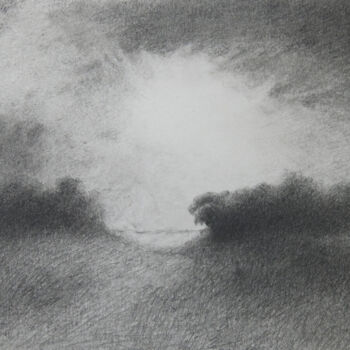 Dessin intitulée "paysage crayon" par Thierry Carol Ratel, Œuvre d'art originale, Graphite