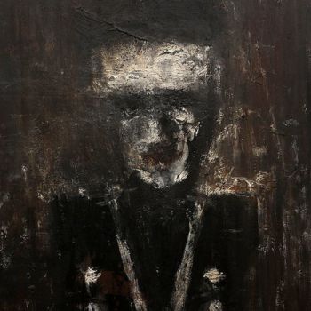 Malerei mit dem Titel "Figure rouillé" von Thierry Chavenon, Original-Kunstwerk, Öl