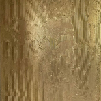 Картина под названием "Noir & Or #07" - Thierry Courteau, Подлинное произведение искусства, Акрил Установлен на Деревянная р…