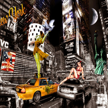 Digital Arts titled "PINUP NY" by Thierry D'Ascia, Original Artwork