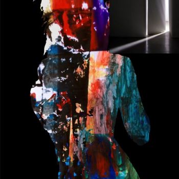 Arts numériques intitulée "Femme Porte" par Wub, Œuvre d'art originale, Peinture numérique