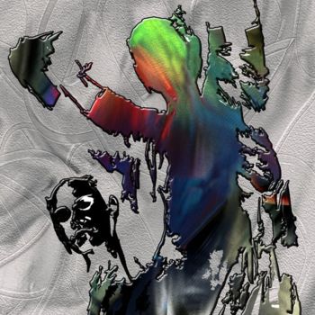 Arts numériques intitulée "Femme éclatée" par Wub, Œuvre d'art originale, Peinture numérique