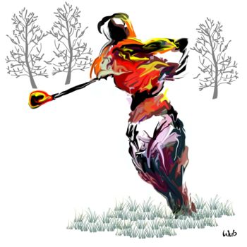 Digital Arts με τίτλο "Golfeuse rought" από Wub, Αυθεντικά έργα τέχνης, Ψηφιακή ζωγραφική