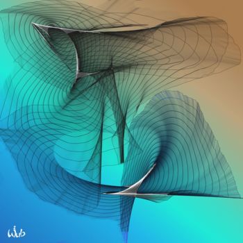 Arts numériques intitulée "Du vent dans les vo…" par Wub, Œuvre d'art originale, Peinture numérique