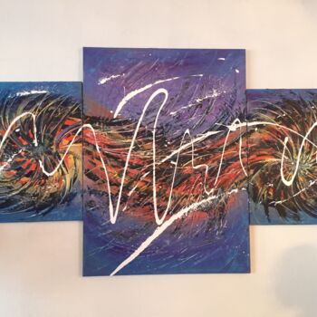 Painting titled "Tornade" by Thierry Franceschi, Original Artwork